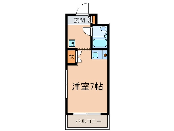 ロ－ズマンション王子の物件間取画像